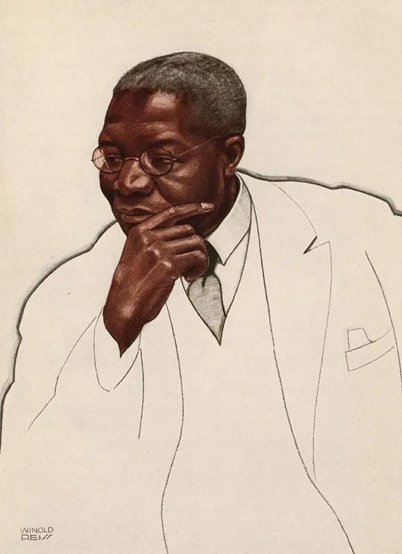 Robert Russa Moton Wall Art by Winold Reiss - High-Resolution Digital Print