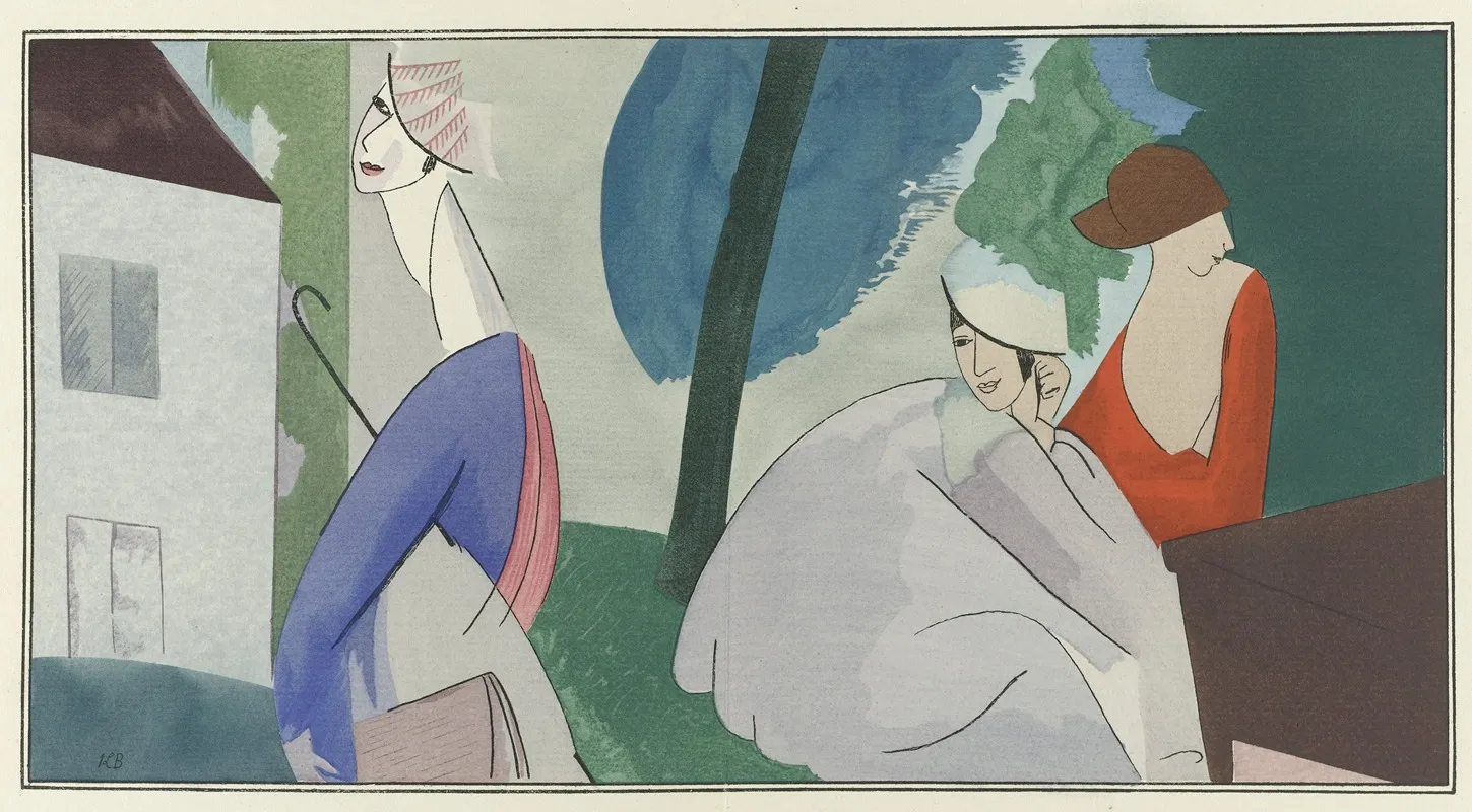 Robes De Paul Poiret Selon Boussingault Wall Art by Jean-Louis Boussingault - High-Resolution Digital Print