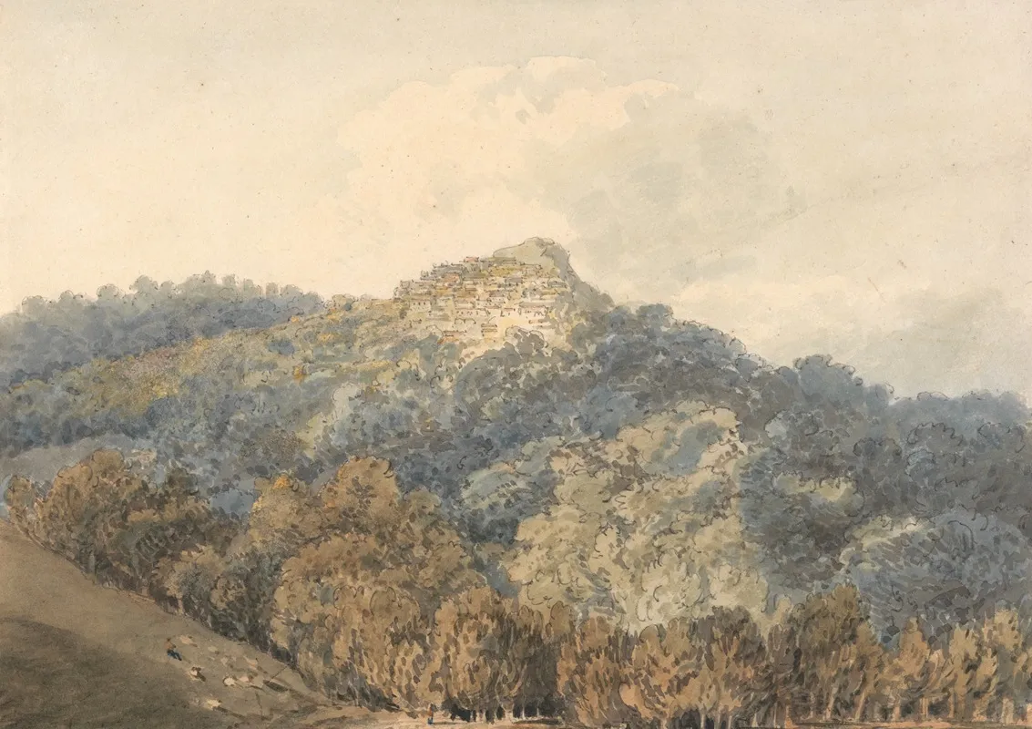 Rocca Del Papa With Monte Cavo