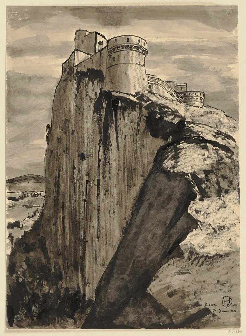 Rocca Di San Leo Wall Art by Hermann Lismann - High-Resolution Digital Print