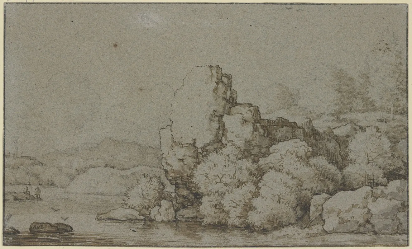 Rock Section By The Water