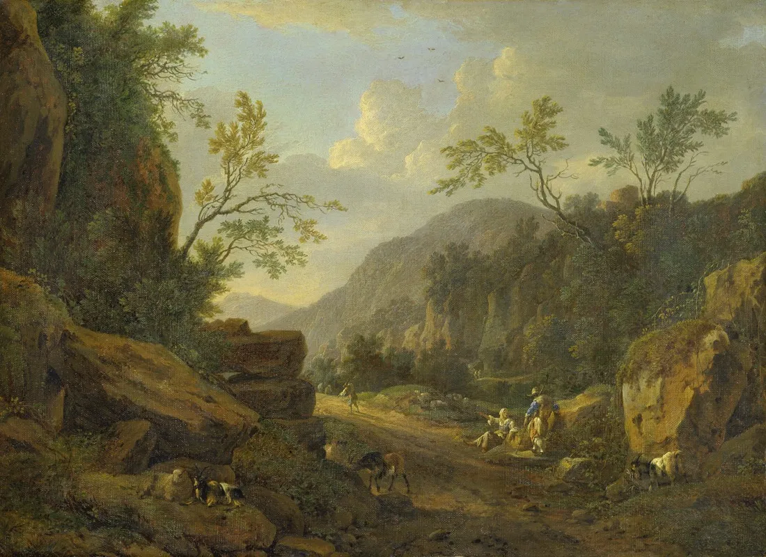 Rocky Landscape In The Evening Light