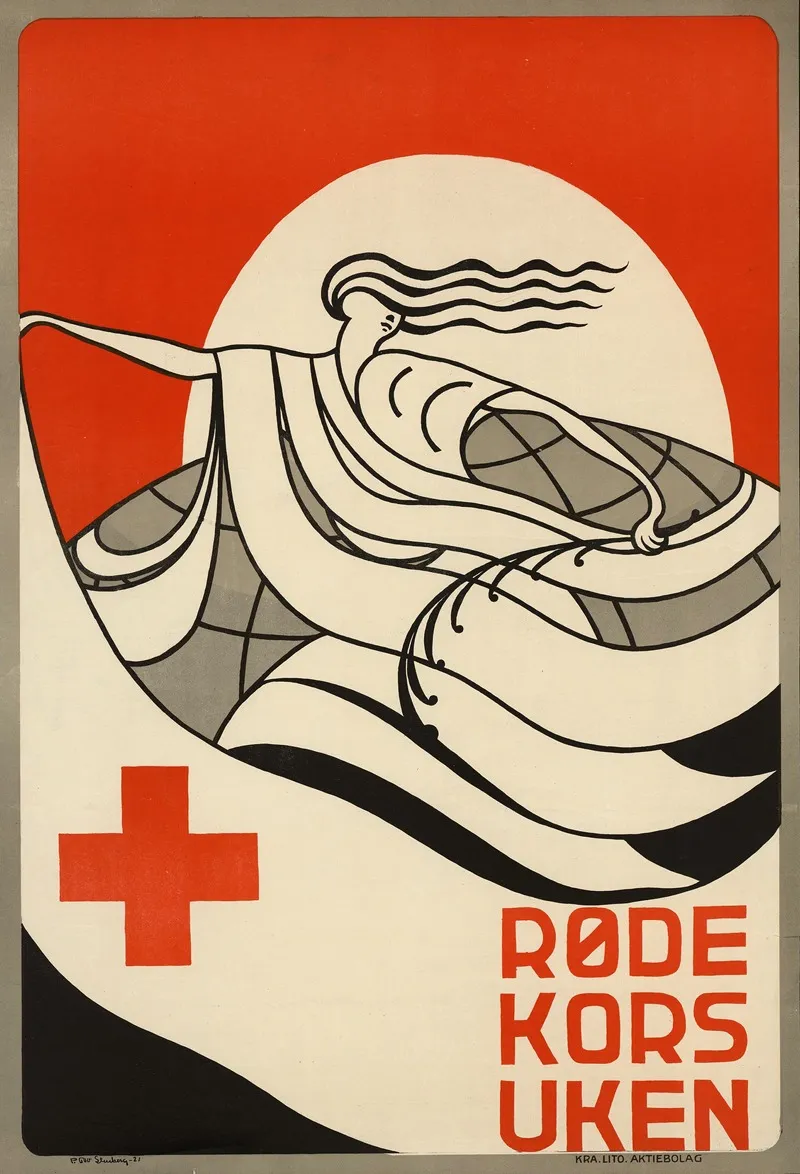 Rode Kors Uken Wall Art by Kristiania lito - High-Resolution Digital Print
