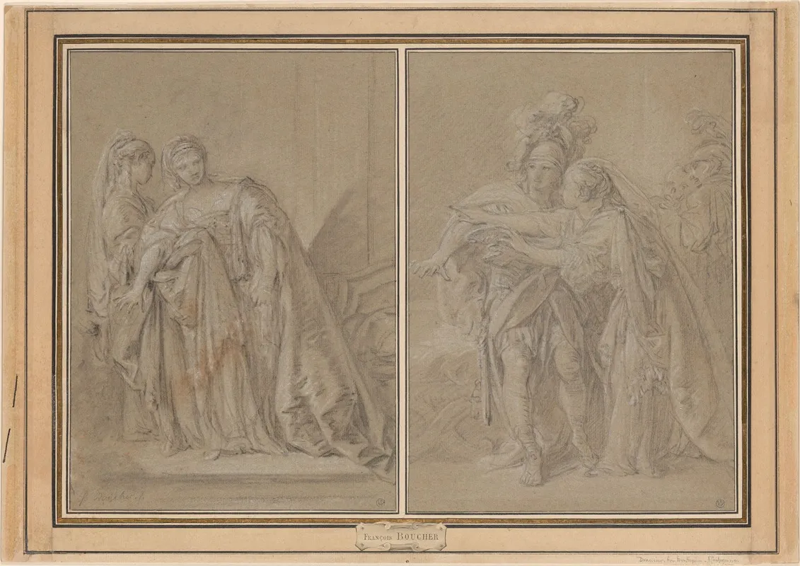 Rodogune Act V Scene Iv Wall Art by François Boucher - High-Resolution Digital Print
