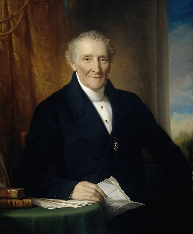 Rodolphe Le Chevalier 1777 1865 Amsterdam Merchant And One Of Three Founders Of The Holland Railroad Company Wall Art by Jan Adam Kruseman - High-Resolution Digital Print