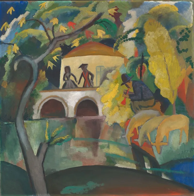 Rokoko Wall Art by August Macke - High-Resolution Digital Print