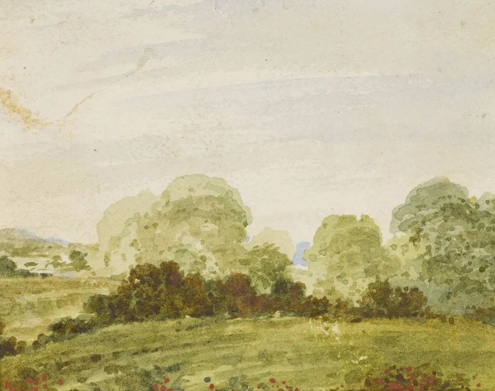 Rolling Landscape With Trees Wall Art by Ramsay Richard Reinagle - High-Resolution Digital Print