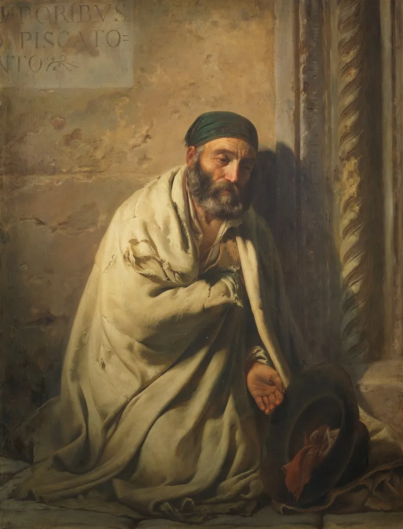 Roman Beggar Wall Art by Fyodor Bronnikov - High-Resolution Digital Print