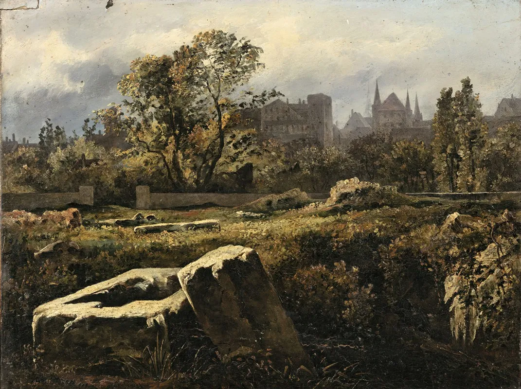 Roman Cemetery In Avenches Switzerland Wall Art by John Dalton - High-Resolution Digital Print