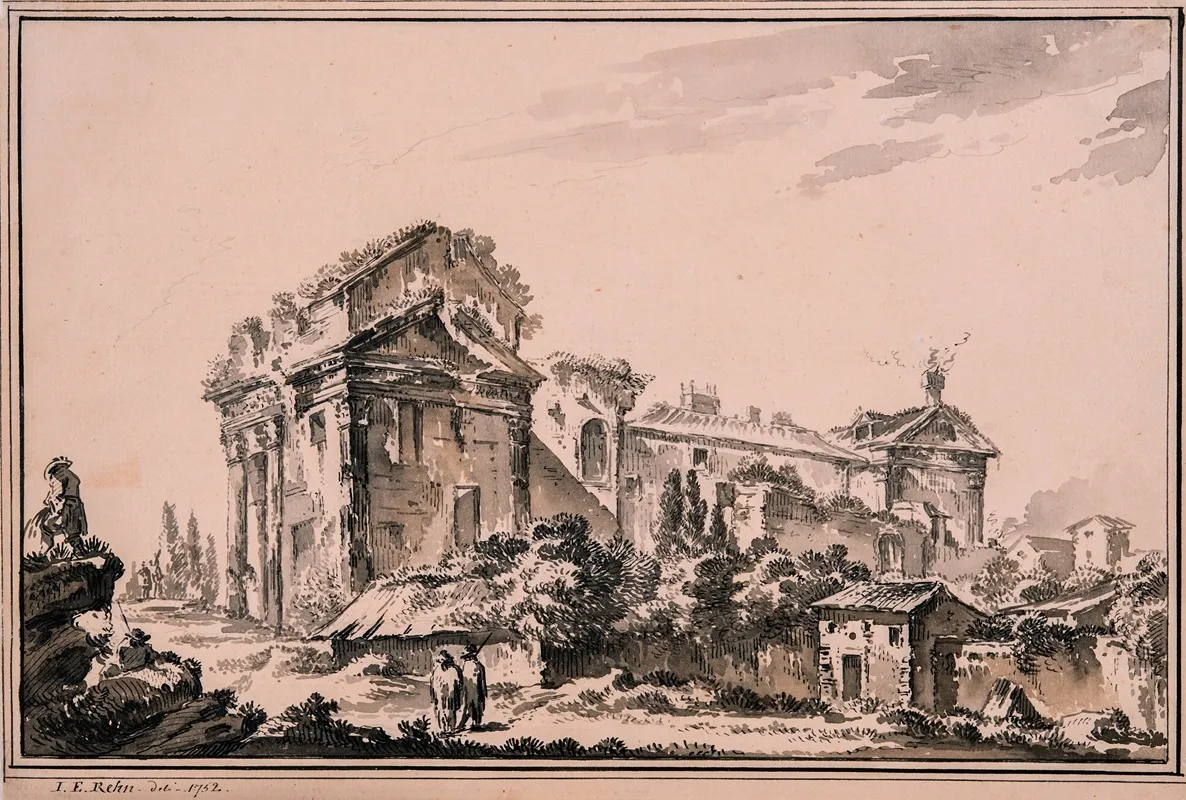 Roman Ruins 10 Wall Art by Jean Eric Rehn - High-Resolution Digital Print