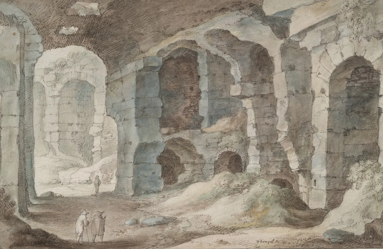 Roman Ruins 2 Wall Art by School of Pieter Brueghel the Elder - High-Resolution Digital Print