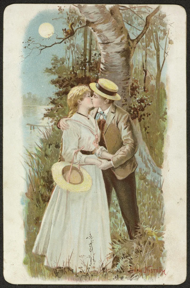 Romantic Motif 6 Wall Art by Jenny Nyström - High-Resolution Digital Print