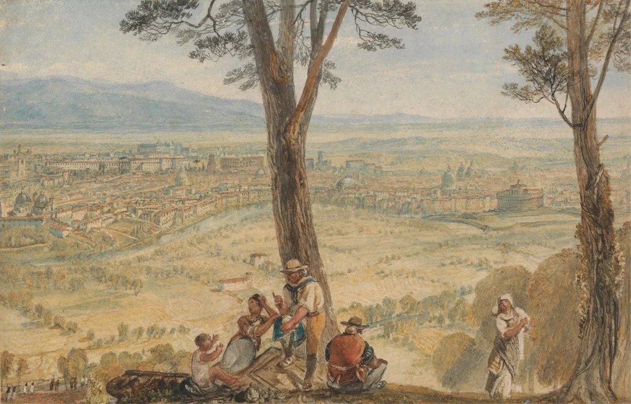 Rome From Monte Mario 3 Wall Art by Joseph Mallord William Turner - High-Resolution Digital Print