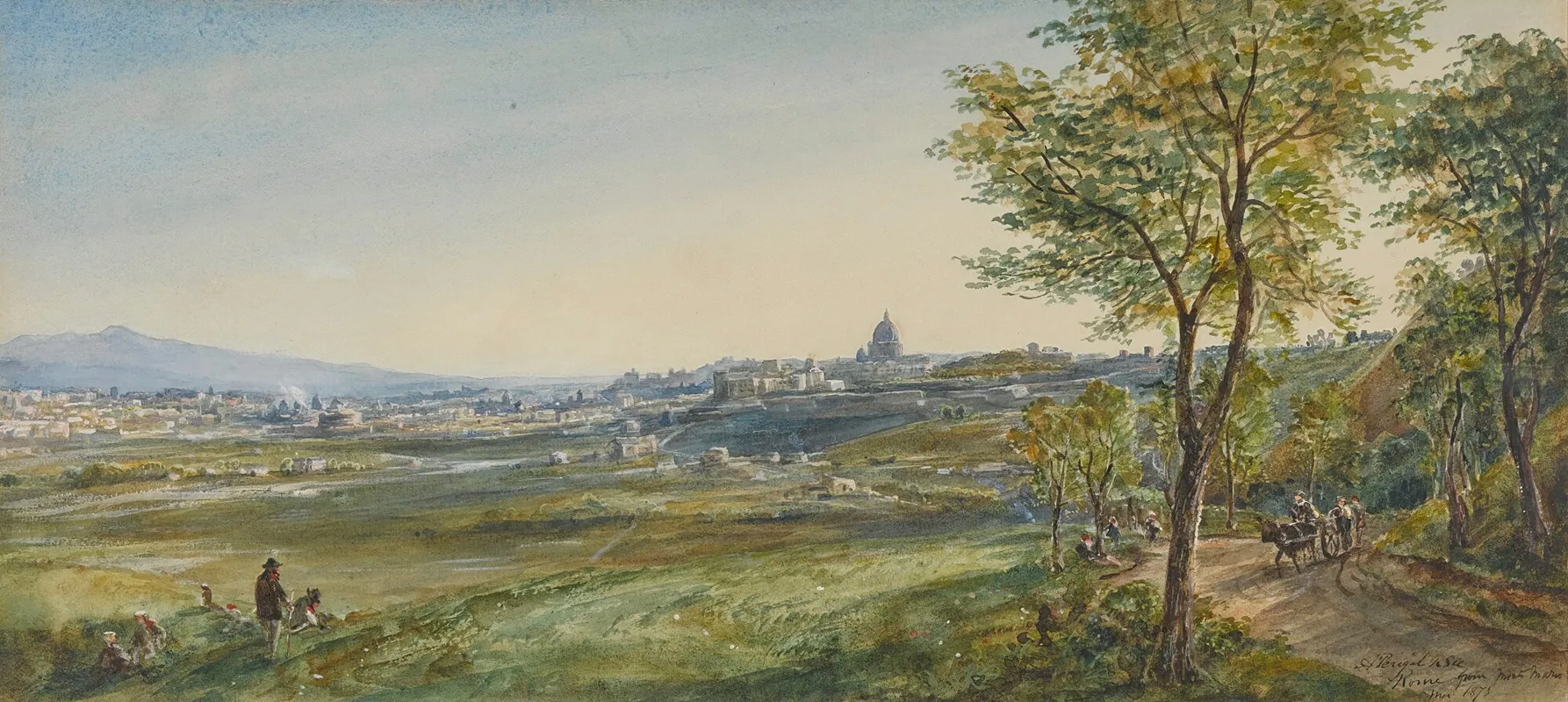 Rome From Monte Mario Wall Art by Arthur Perigal - High-Resolution Digital Print