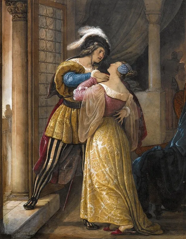 Romeo And Juliet 4 Wall Art by Francesco Hayez - High-Resolution Digital Print