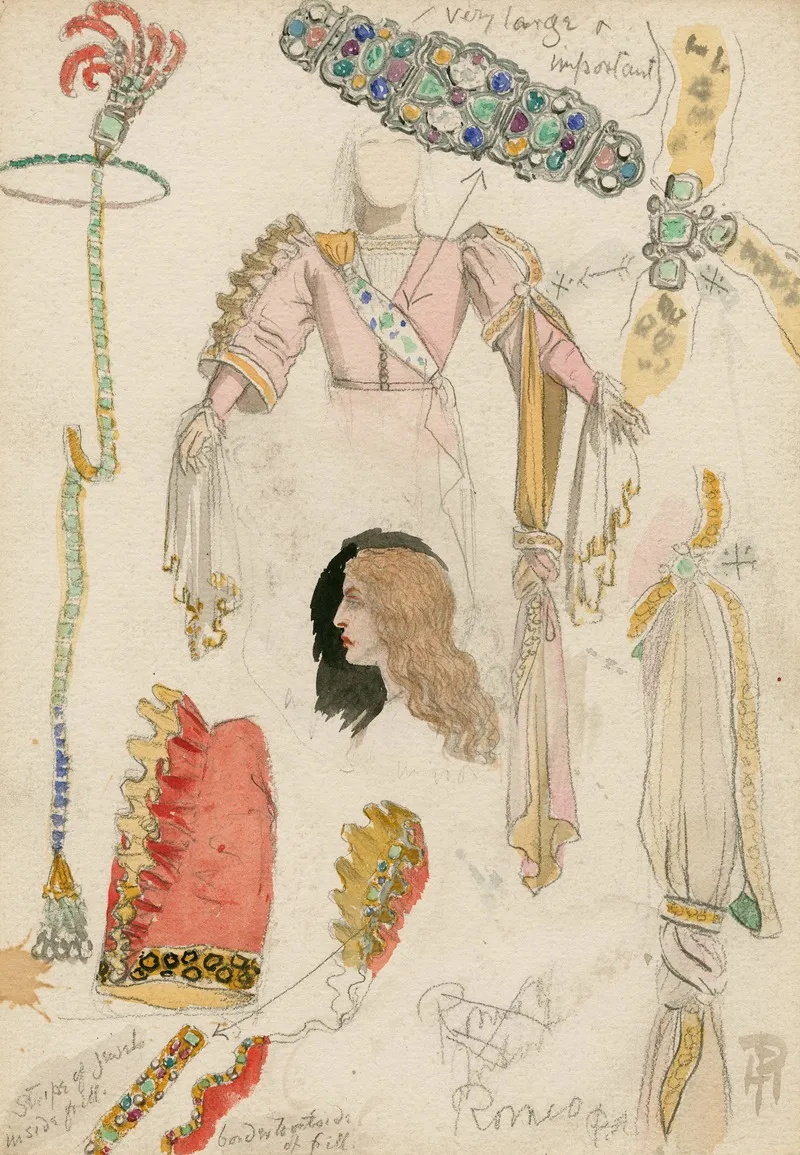 Romeo And Juliet Costume Designs 4 Wall Art by Percy Anderson - High-Resolution Digital Print