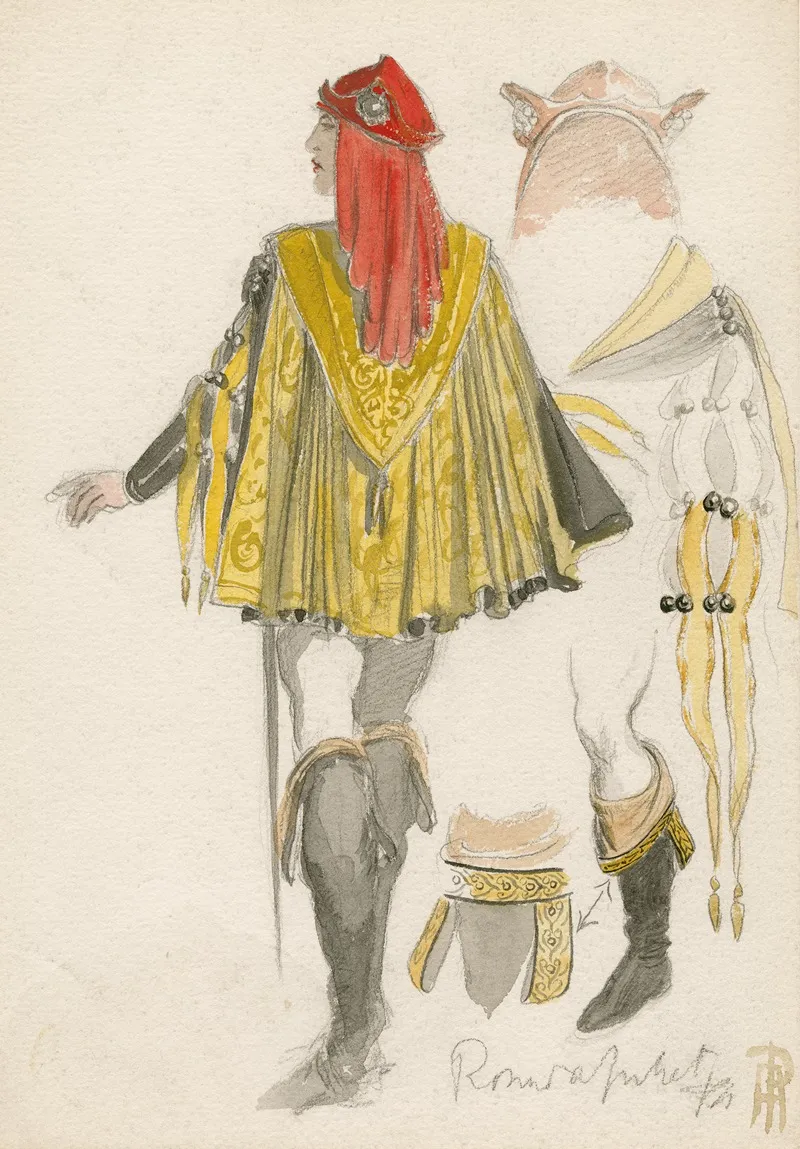 Romeo And Juliet Costume Designs Wall Art by Percy Anderson - High-Resolution Digital Print