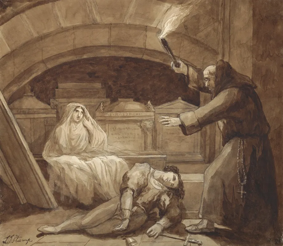 Romeo And Juliet V 3 Tomb Scene Wall Art by Samuel John Stump - High-Resolution Digital Print