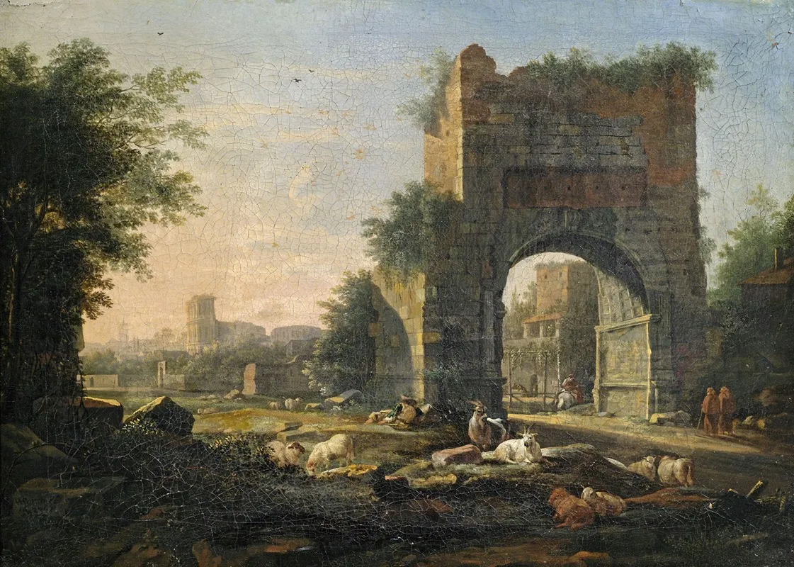 Romische Abendstimmung Wall Art by Willem van Bemmel - High-Resolution Digital Print