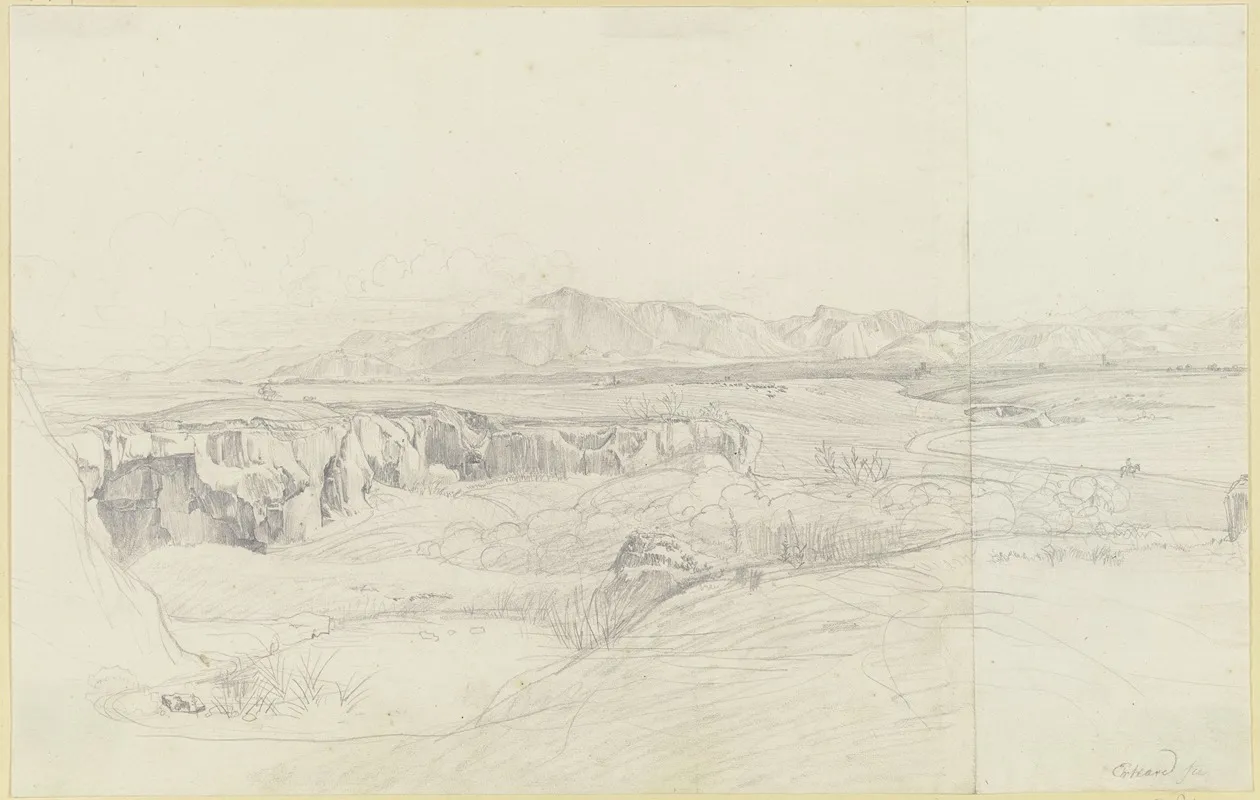 Romische Campagna Mit Dem Monte Genaro