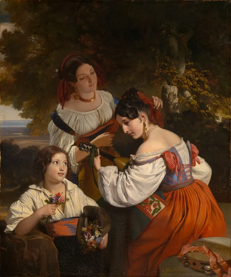 Romische Genreszene Wall Art by Franz Xaver Winterhalter - High-Resolution Digital Print