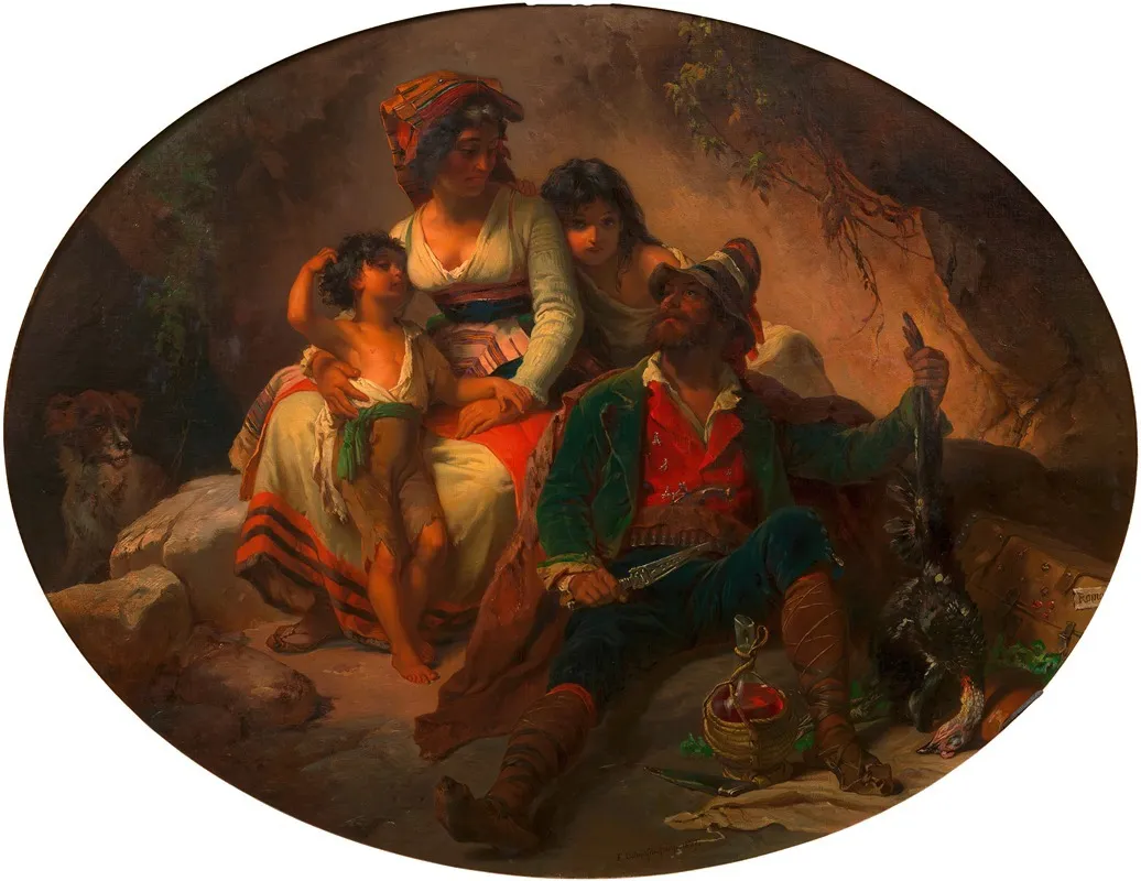 Romische Rauberfamilie Wall Art by Franz Dobiaschofsky - High-Resolution Digital Print