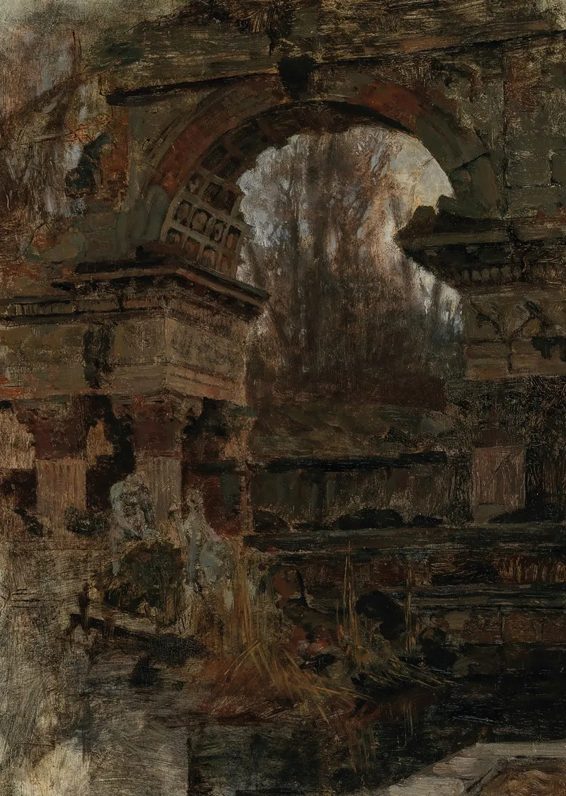 Romische Ruine In Schonbrunn