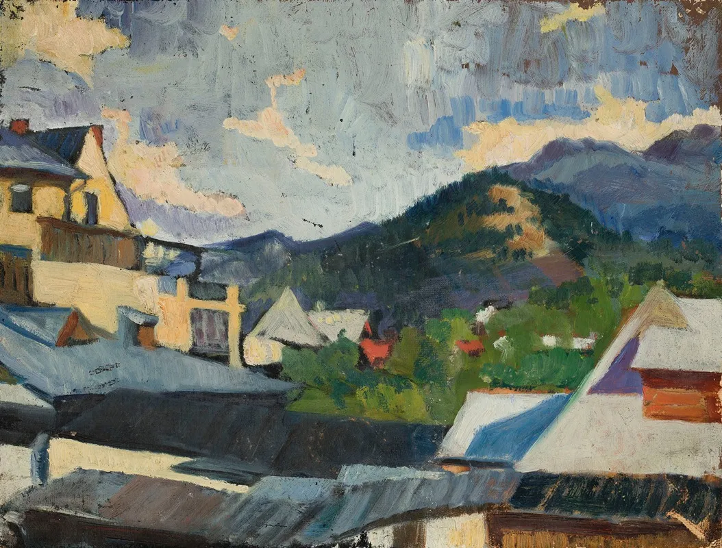 Roofs In The Sunshine Wall Art by Helena Eborowicz-Zaleska - High-Resolution Digital Print