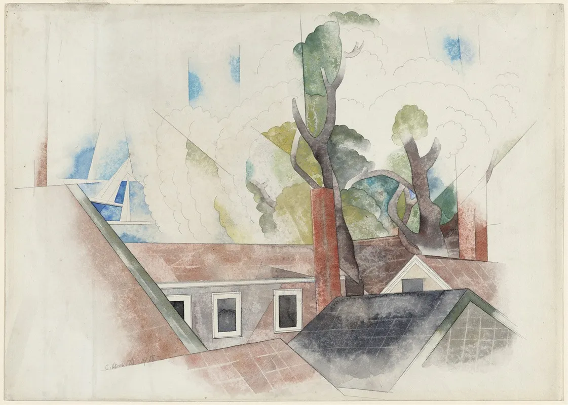 Rooftops And Trees