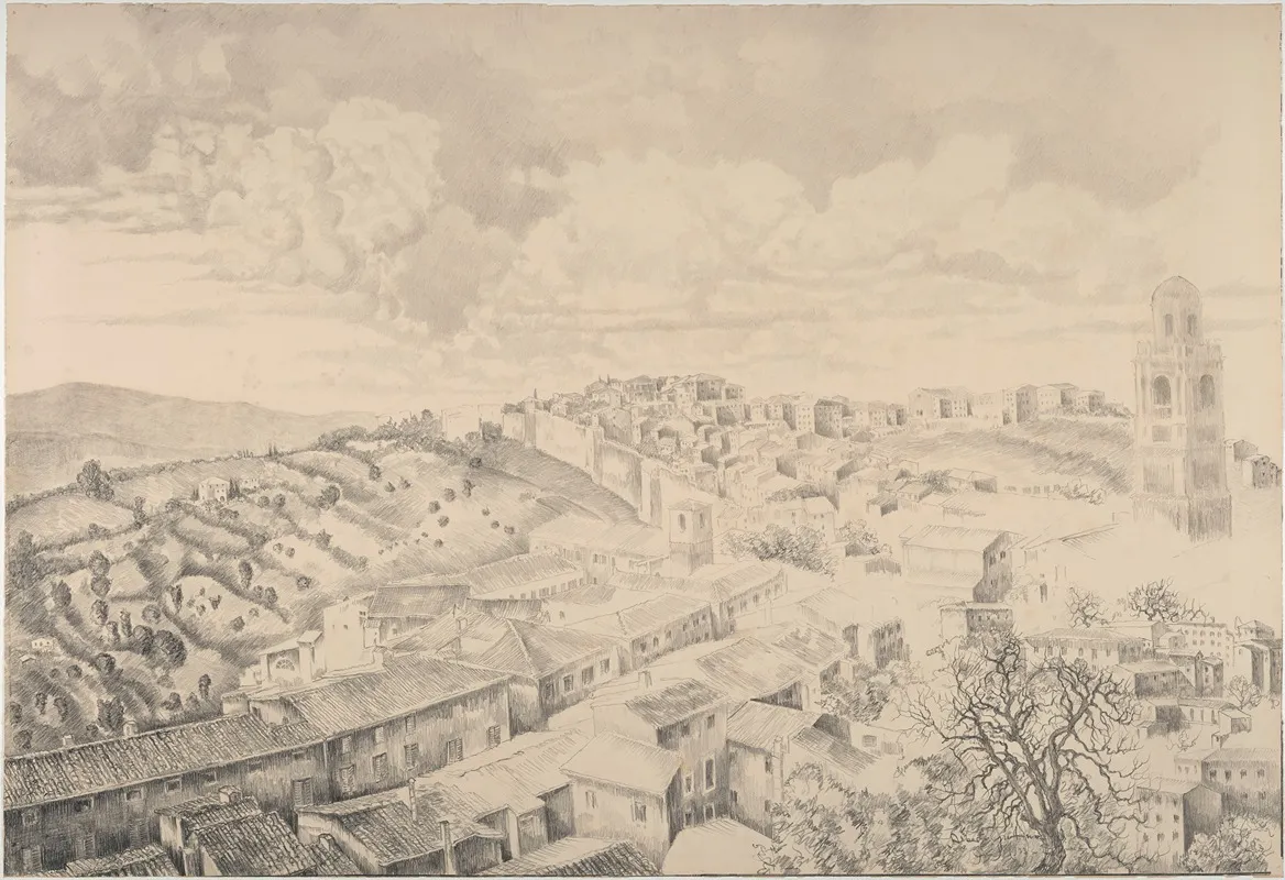 Rooftops In Perugia Wall Art by Alberto Tutino - High-Resolution Digital Print