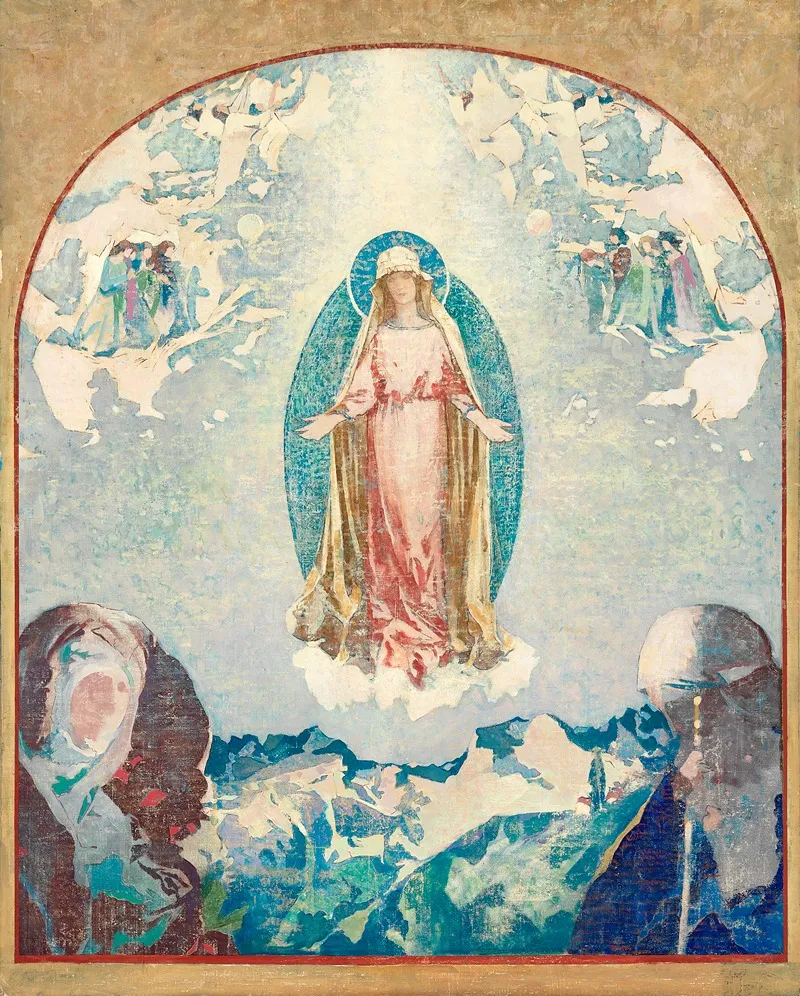 Rosa Mystica Wall Art by Augustus Vincent Tack - High-Resolution Digital Print