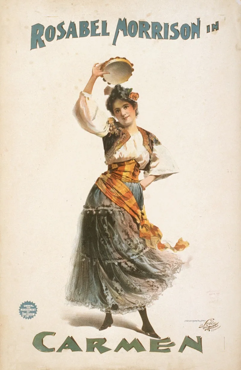 Rosabel Morrison In Carmen 2 Wall Art by Liebler and Maass Lith. - High-Resolution Digital Print
