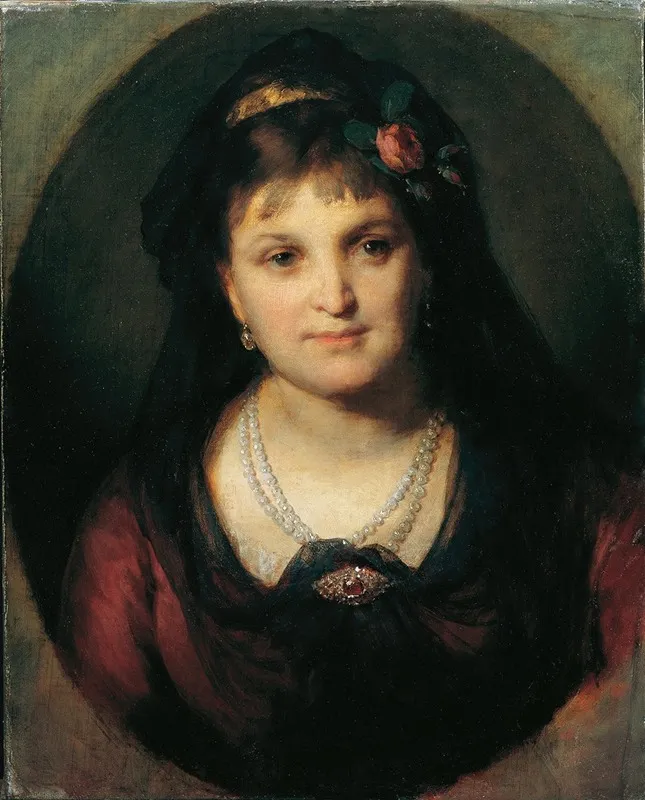 Rosalia Hermann Wall Art by Friedrich von Amerling - High-Resolution Digital Print