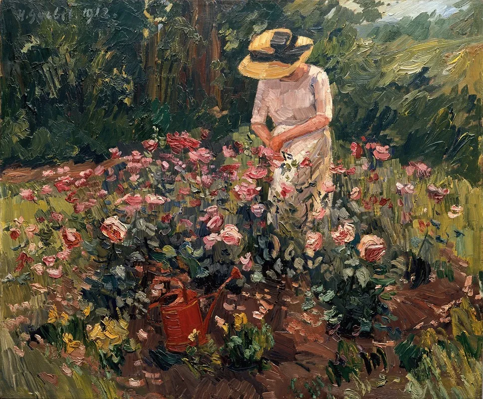 Rose Bed Wall Art by Hermann Goebel - High-Resolution Digital Print