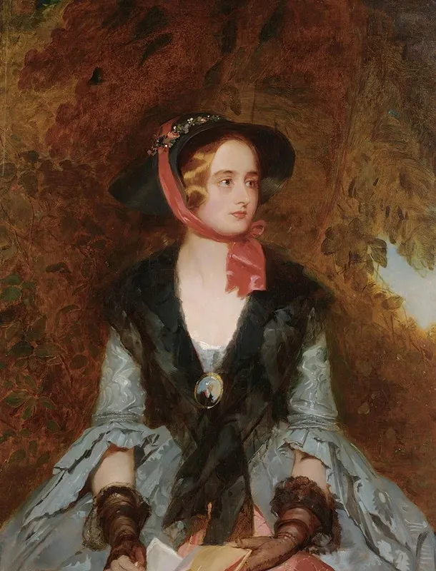 Rose Bradwardine The Heroine Of Walter Scotts Novel Waverley Wall Art by John Bostock - High-Resolution Digital Print