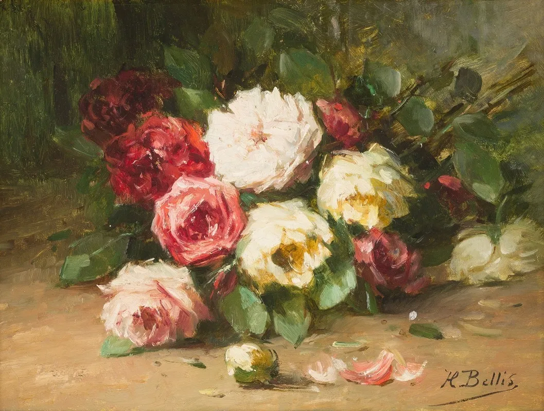 Rose Still Life Wall Art by Hubert Bellis - High-Resolution Digital Print