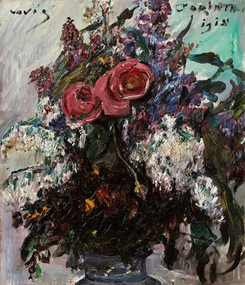 Rosen Und Flieder Wall Art by Lovis Corinth - High-Resolution Digital Print