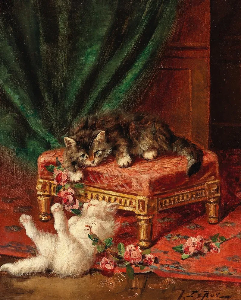 Rosenkatzchen Wall Art by Jules Leroy - High-Resolution Digital Print