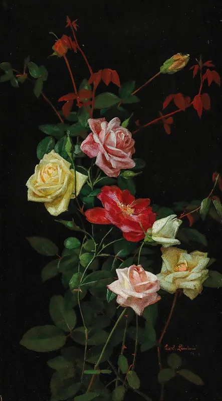 Roses 22 Wall Art by George Cochran Lambdin - High-Resolution Digital Print