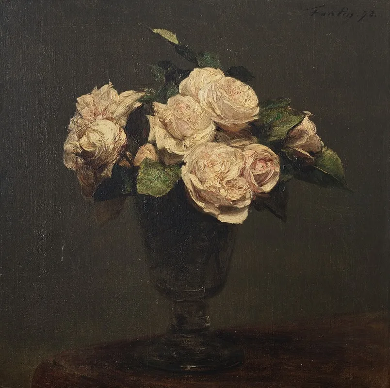 Roses 41 Wall Art by Henri Fantin-Latour - High-Resolution Digital Print