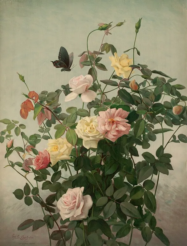Roses 6 Wall Art by George Cochran Lambdin - High-Resolution Digital Print