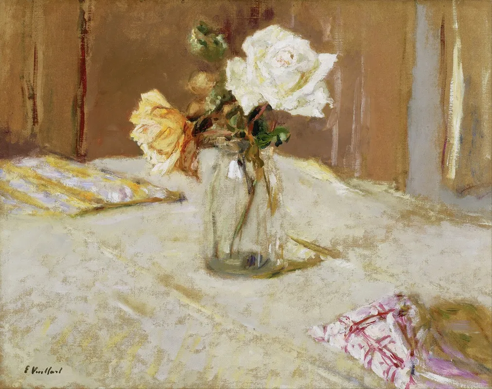 Roses In A Glass Vase 2