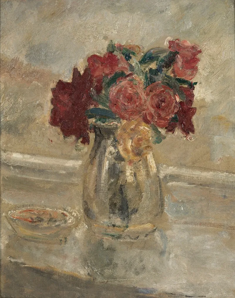 Roses In A Vase 7 Wall Art by Dame Ethel Walker - High-Resolution Digital Print