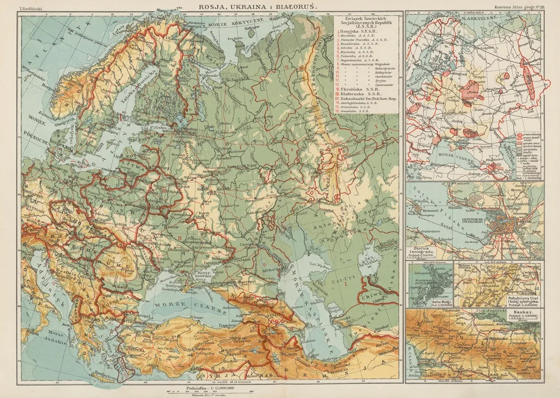 Rosja ukraina i bialorus Wall Art by Blasius Kozenn - High-Resolution Digital Print