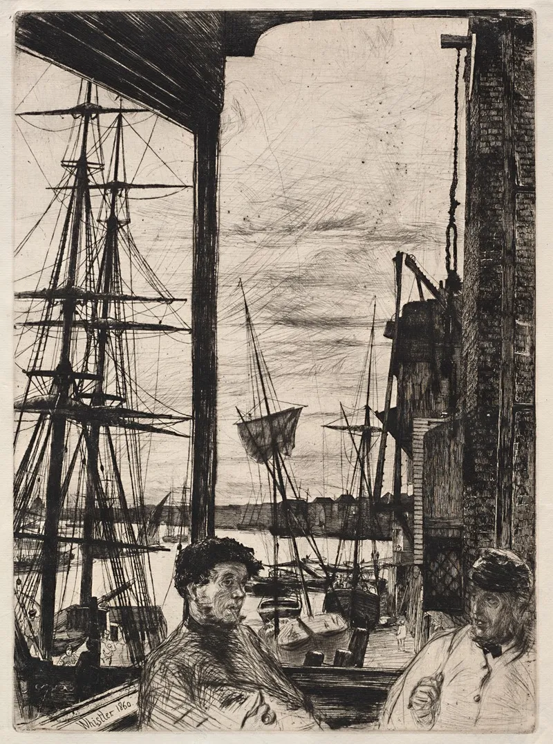 Rotherhite Wall Art by James Abbott McNeill Whistler - Canvas Print