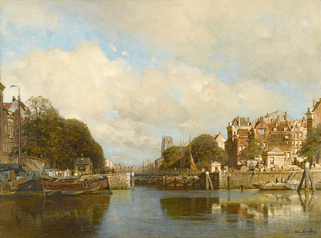 Rotterdam With The Laurenskerk In The Background Wall Art by Johannes Christiaan Karel Klinkenberg - High-Resolution Digital Print