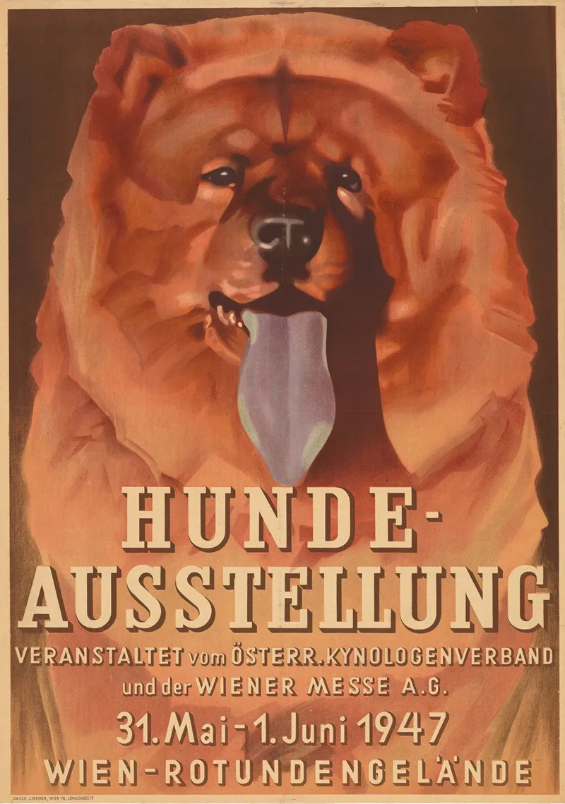 Rotundengelande Hunde Ausstellung 31 Mai Bis 1 Juni 1947 Wall Art by J. Weiner - High-Resolution Digital Print