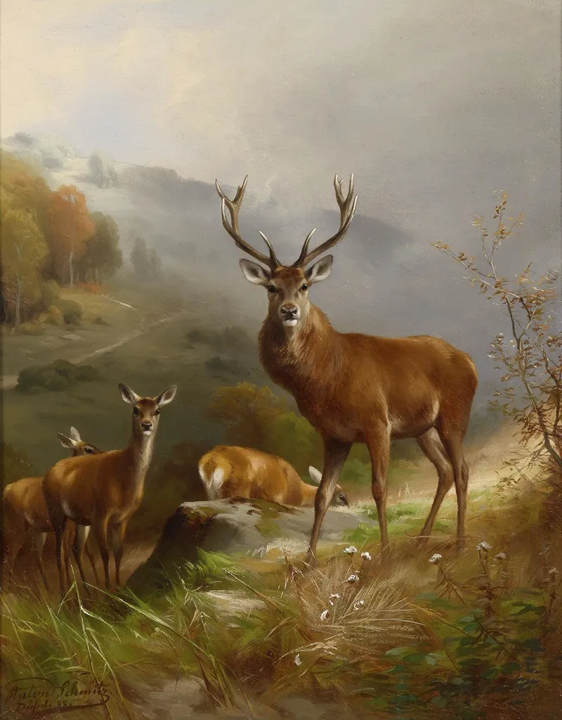 Rotwild Wall Art by Anton Schmitz - High-Resolution Digital Print