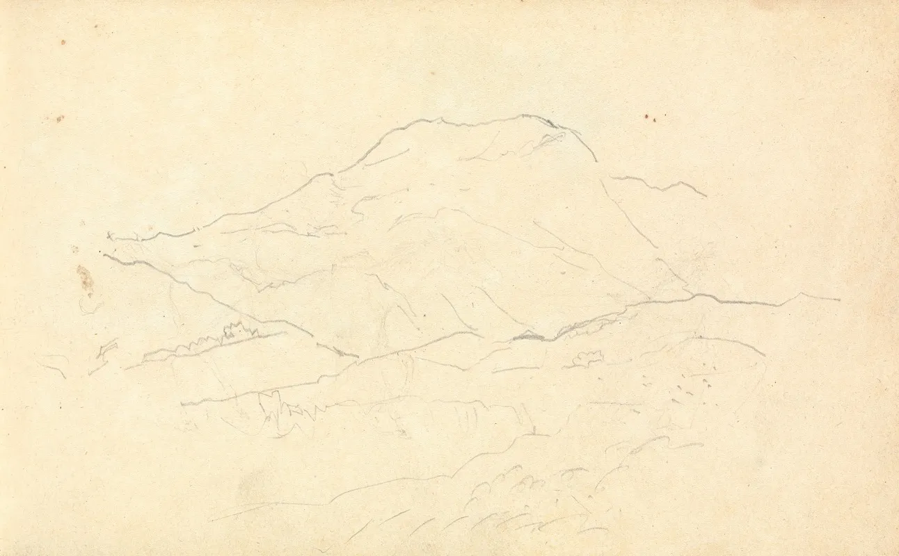 Rough Sketch Of Mountains