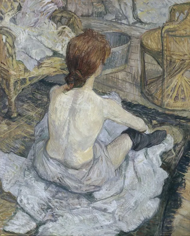 Rousse Dit Aussi La Toilette Wall Art by Henri de Toulouse-Lautrec - High-Resolution Digital Print
